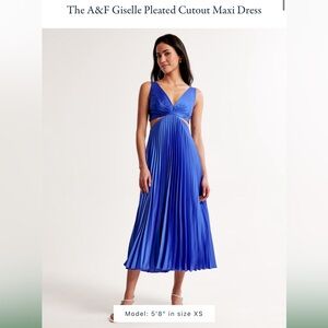 Abercrombie Pleated Cut Out Maxi Dress